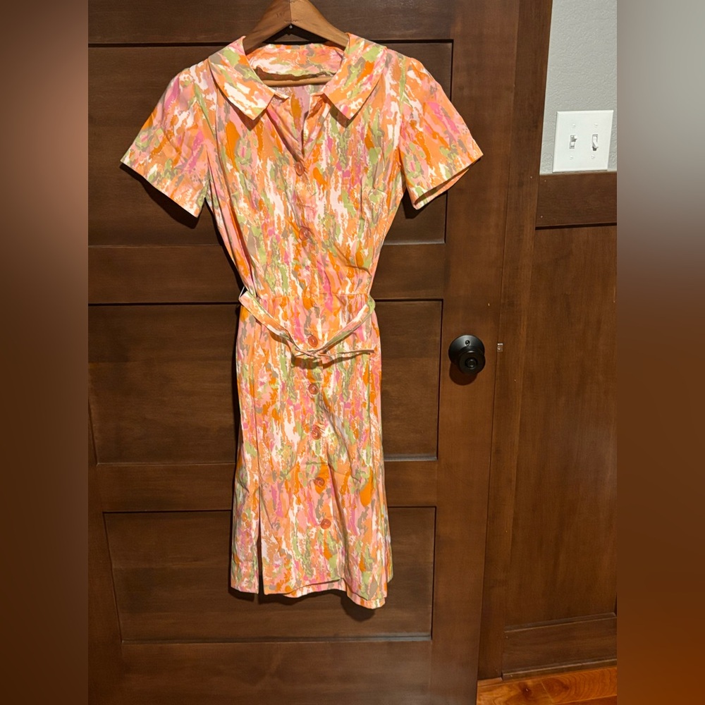 Multicolor Abstract Print Women's Dress